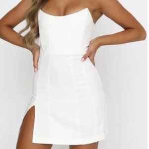 White Fox Change The Tune Mini Dress Off White S